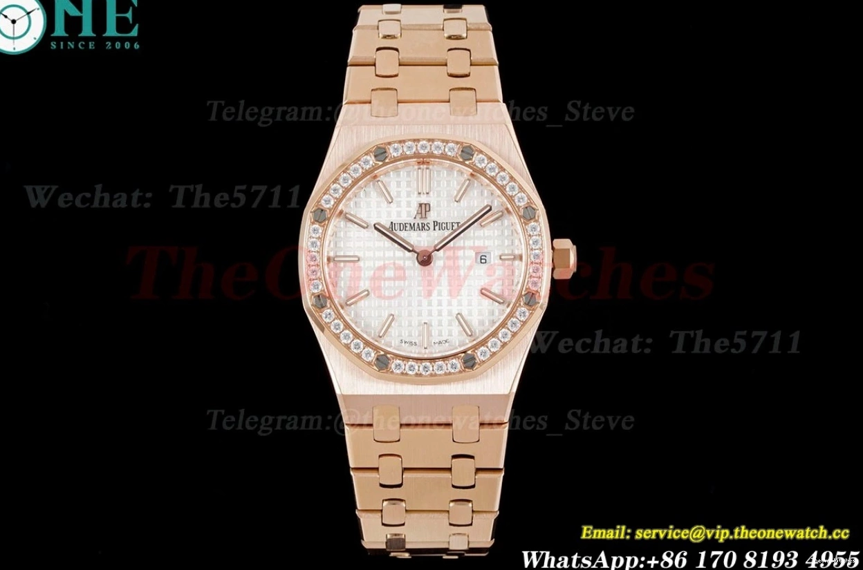 Oak Royal Swiss Ladies RG white 8F 33mm Dial Quartz  RG 0509